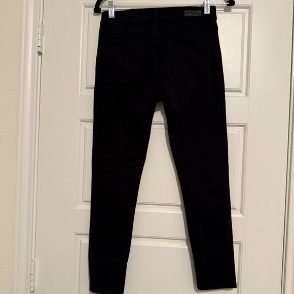 AG Jeans Black The Farrah High-Rise Skinny Ankle Size 25R - Picture 6 of 8